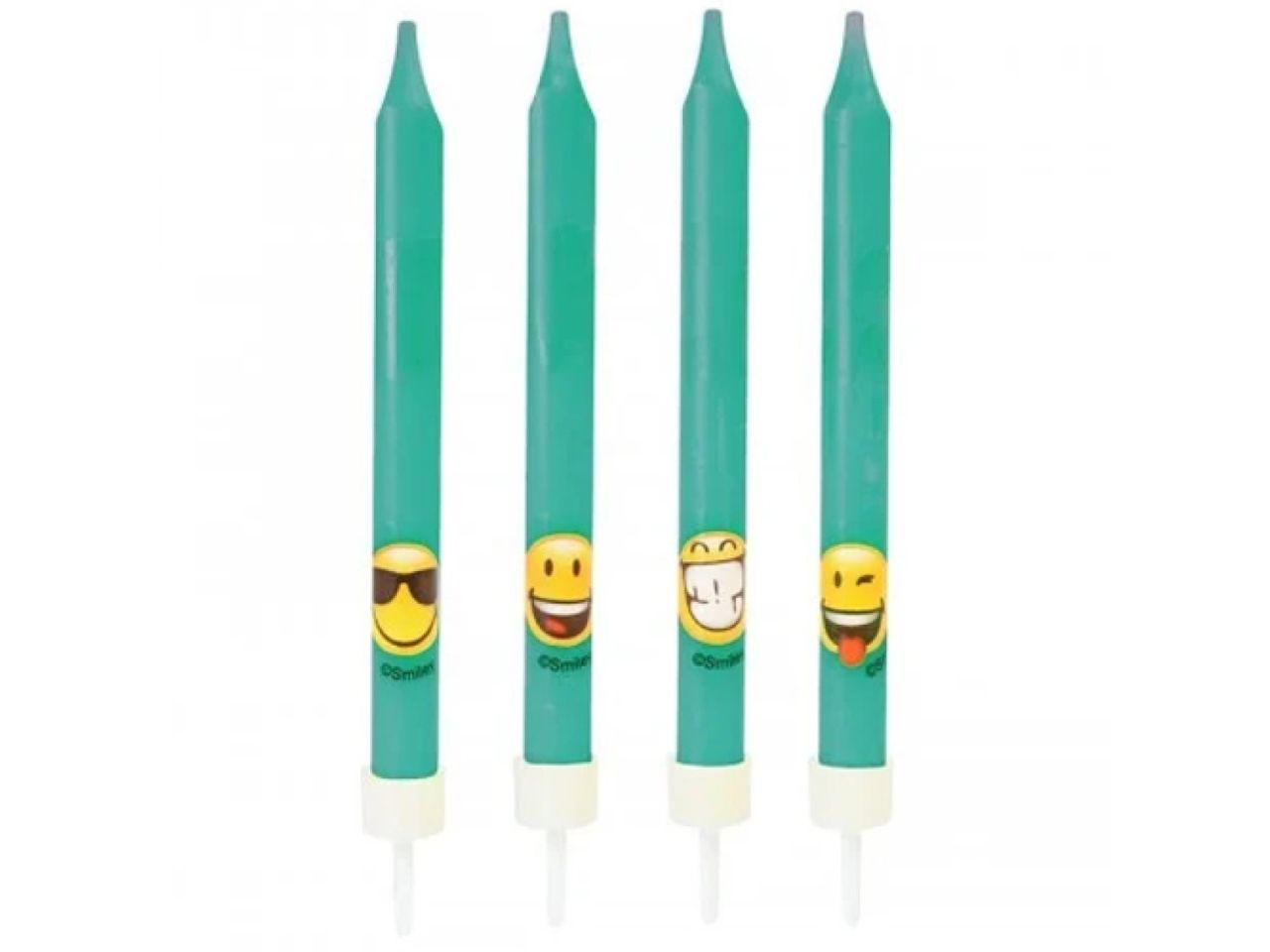 tortenkerze smiley 4 stk
