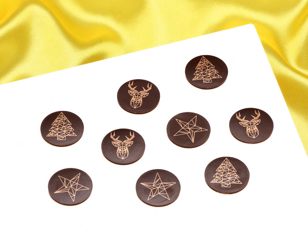 schokoladenaufleger design x mas 24 stueck