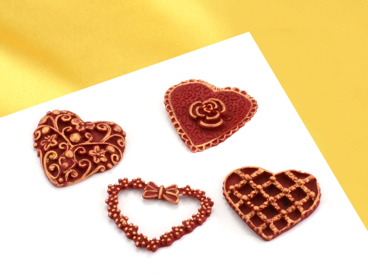 flex mould hearts