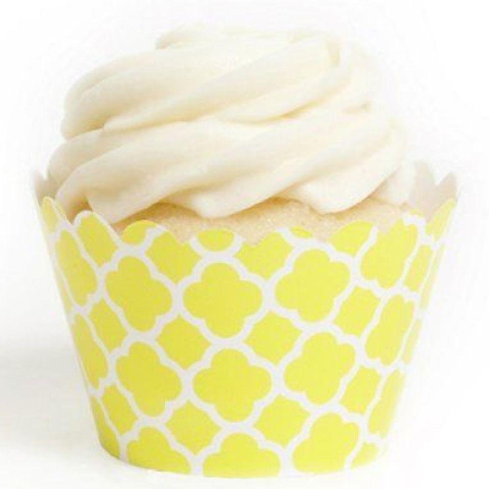 cupcakes wrapper gelb