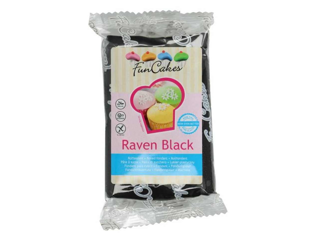 funcakes fondant rabenschwarz 250g