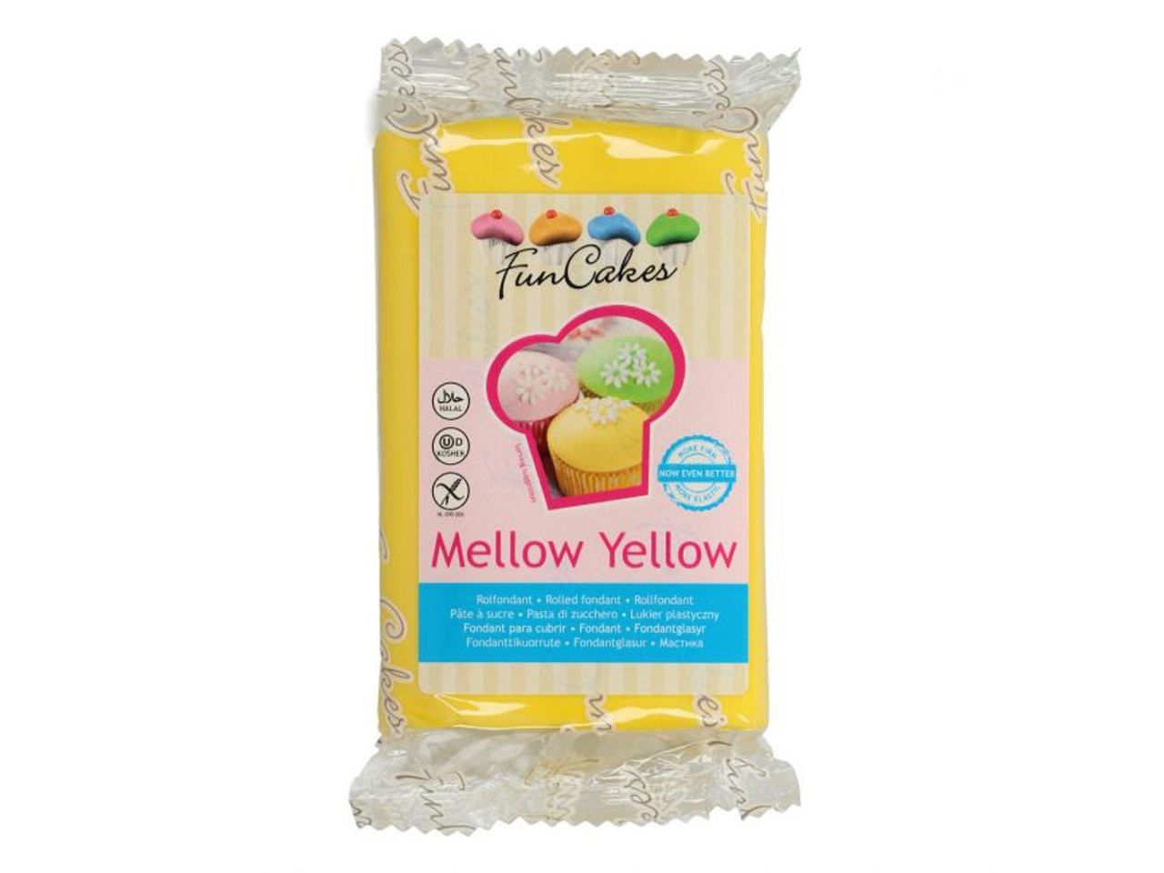 funcakes fondant sonnengelb 250g
