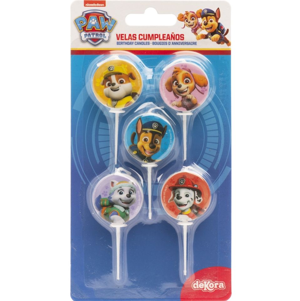 tortenkerzen set paw patrol