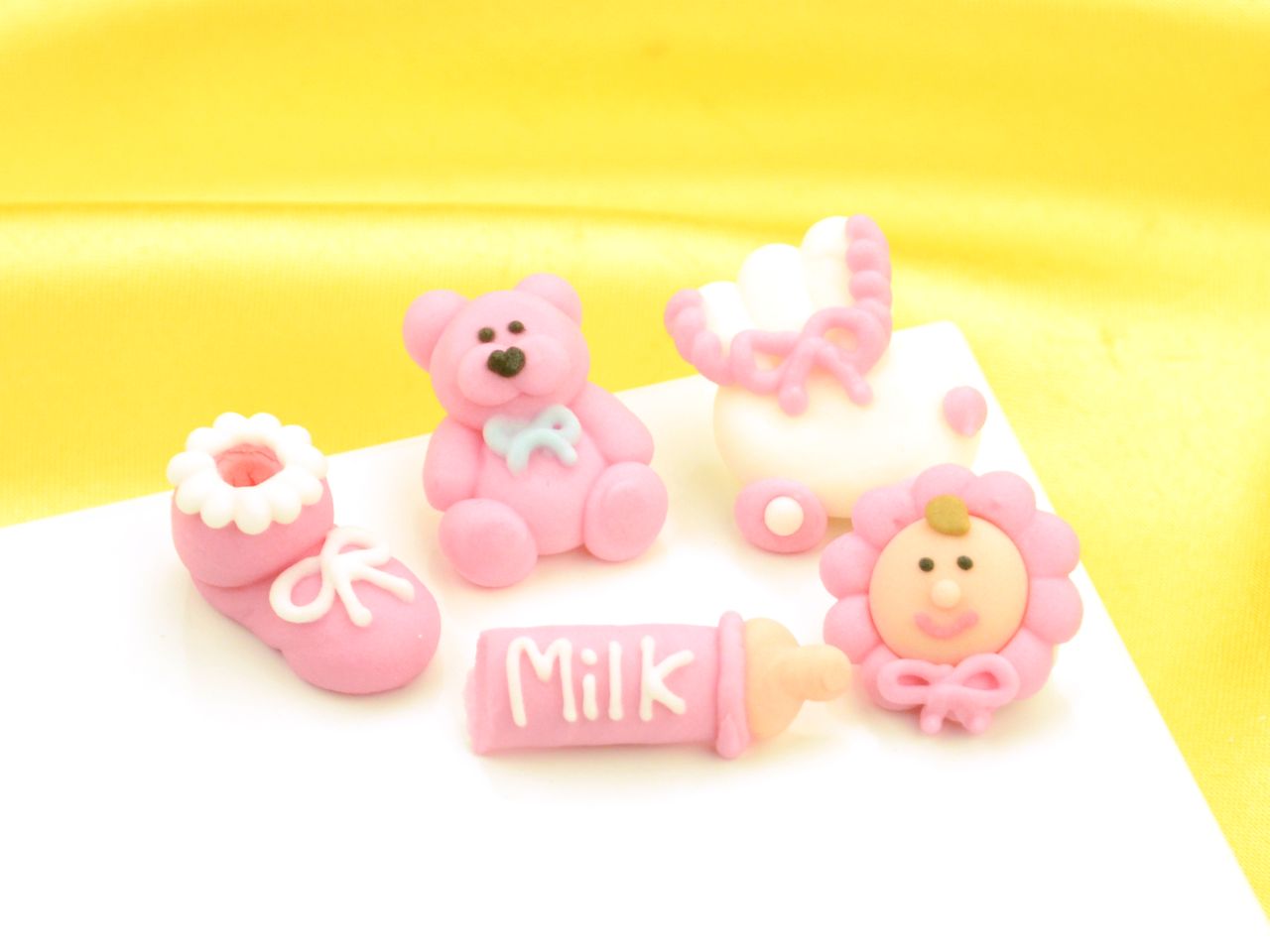 baptism set rose sugar set of 5 elements