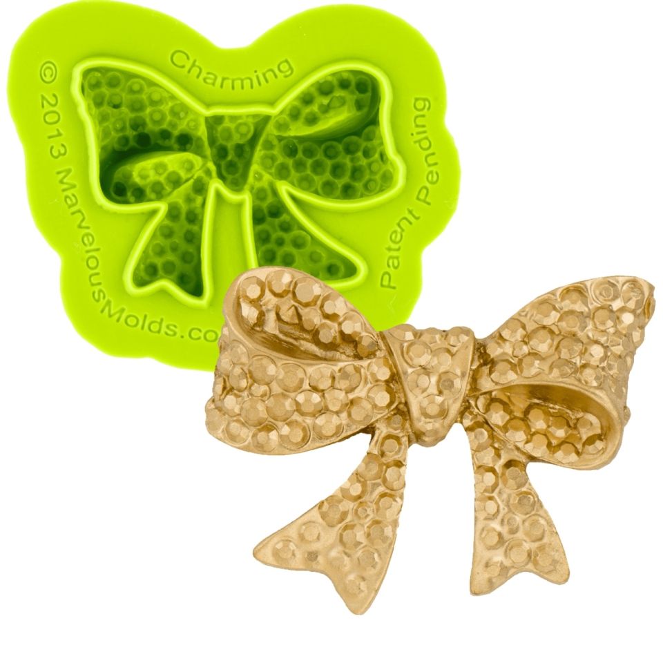 silicone mould wedding cake bow brooch approx 5 1cm