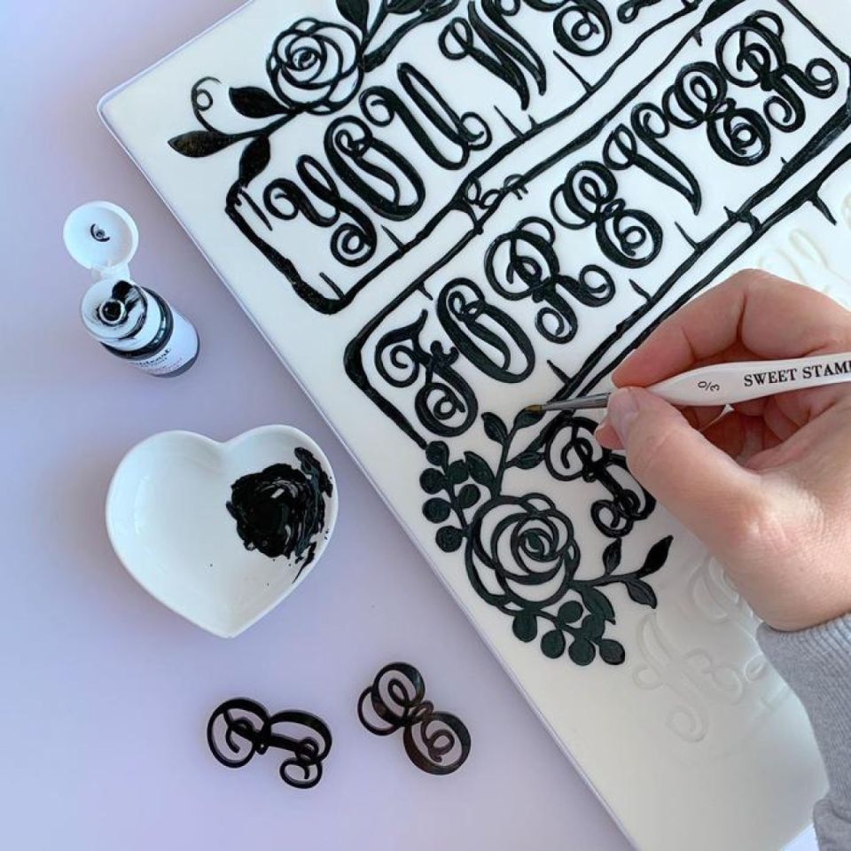 sweet stamp stamp set monograms by evil cake genius
