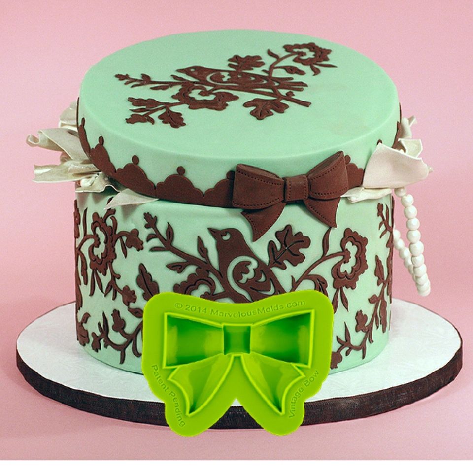 marvelous fondantform vintage schleife gross
