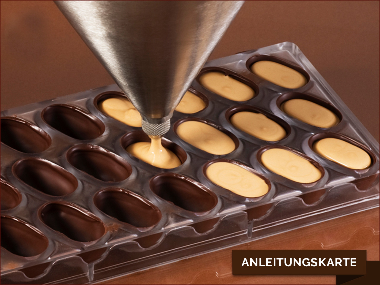 pralinen hohlkoerper fuellen und verschliessen