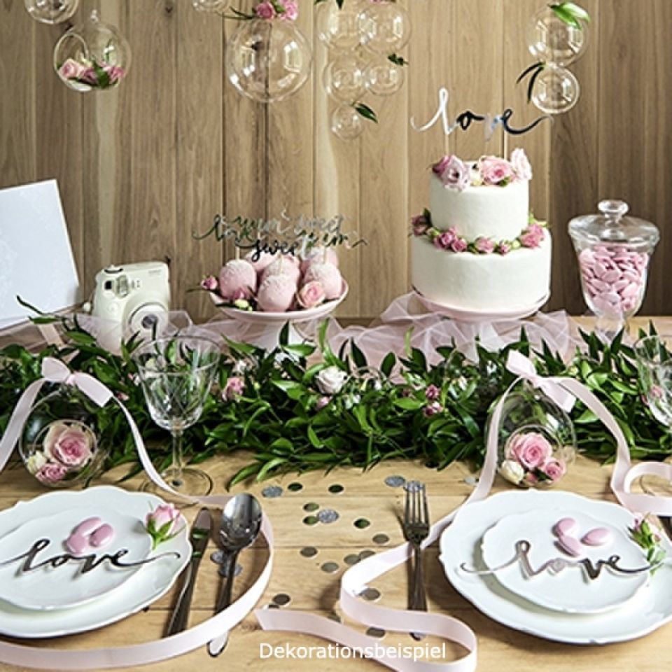 tortentopper love silber 17 cm