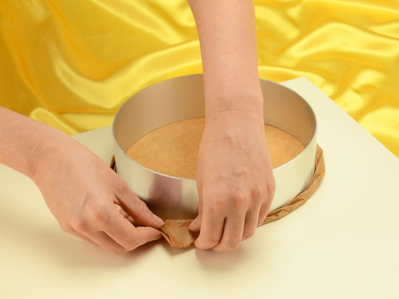 tortenring mit backpapier eindrehen anleitung