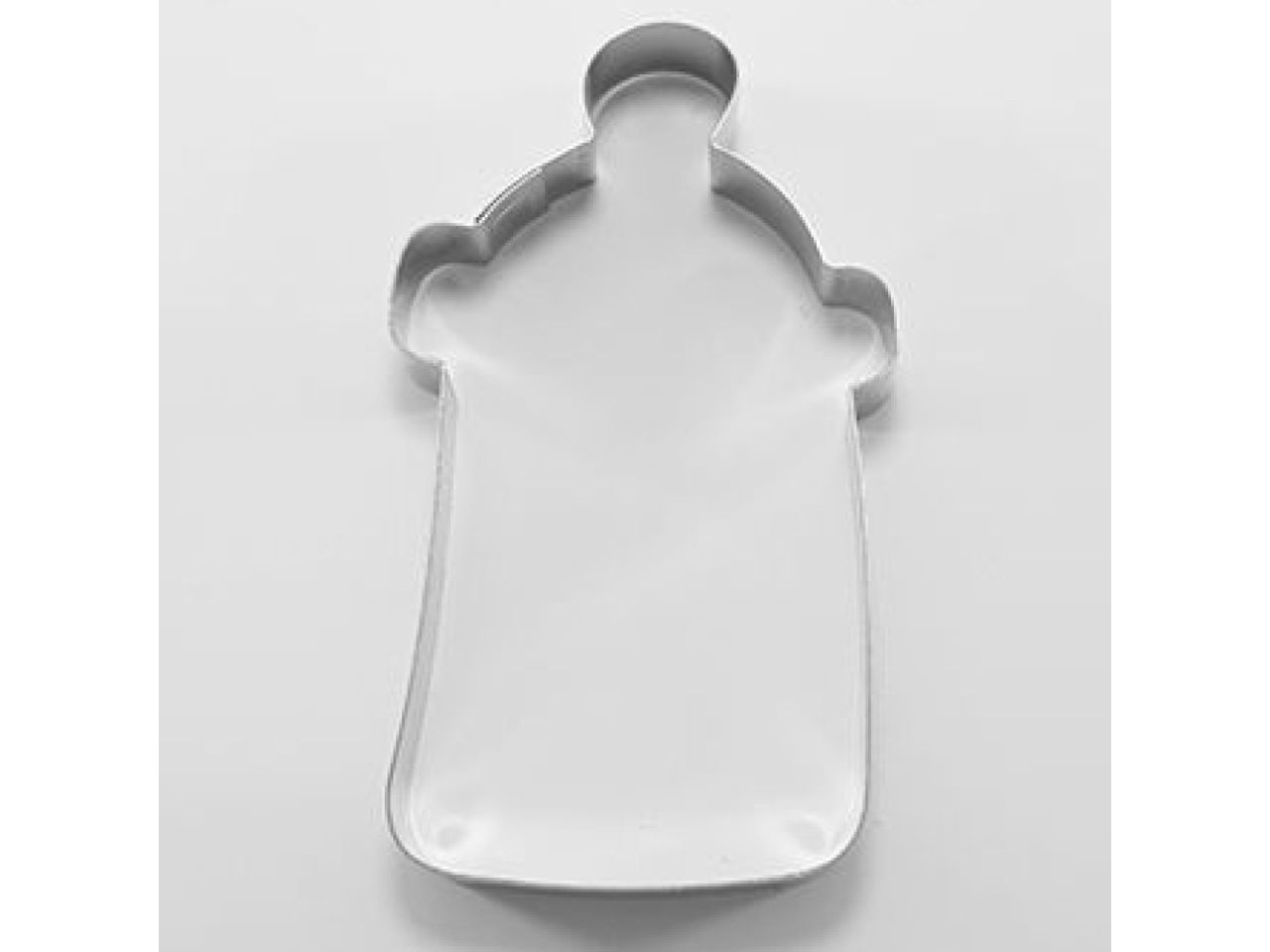 plaetzchen ausstecher babyflasche 10x6 cm edelstahl