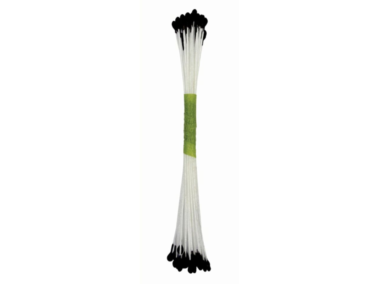 jem cake decoration stamens 50 pieces 7 5cm x 3mm black