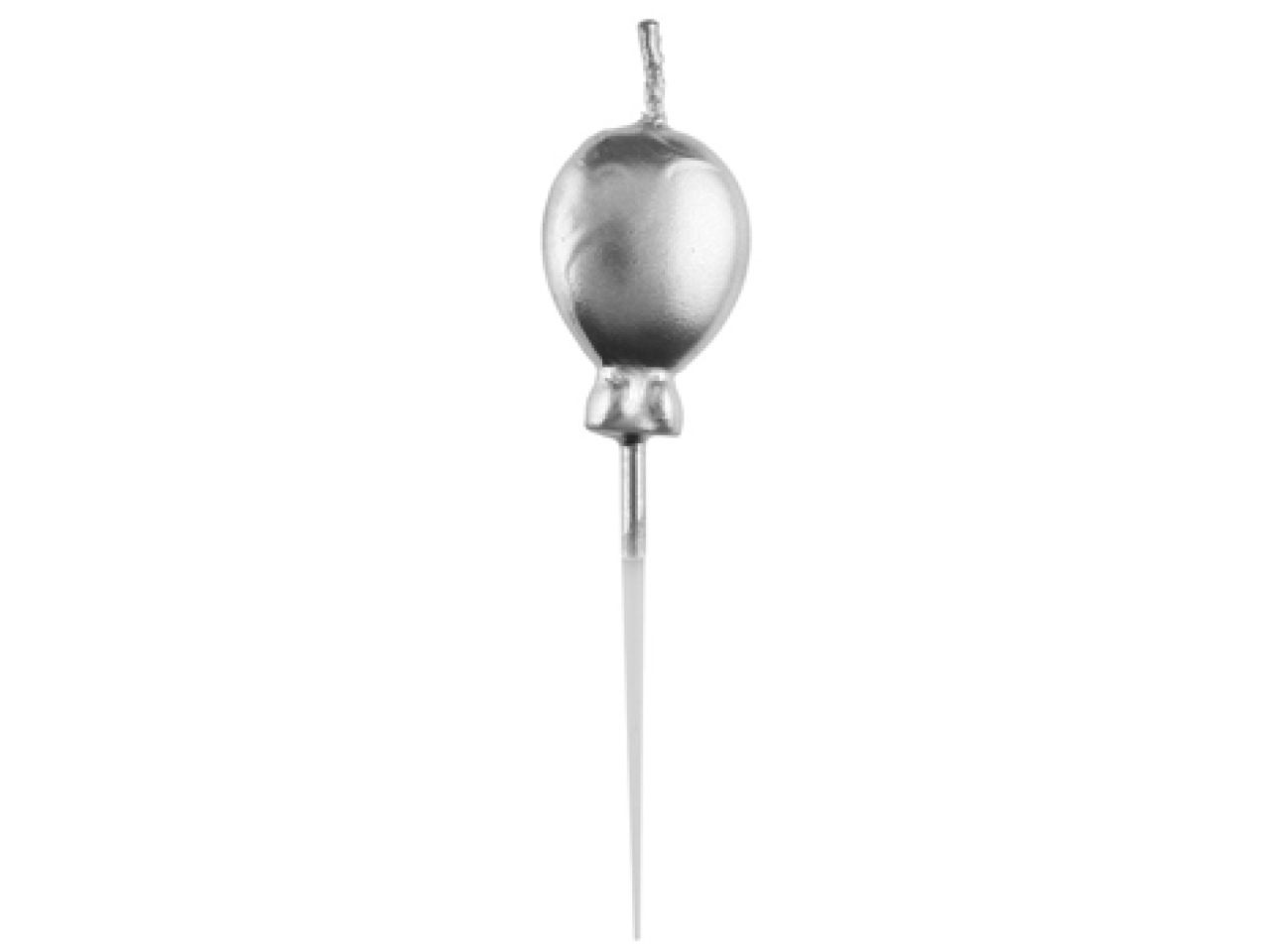 birthday candles balloons silver 4 pieces