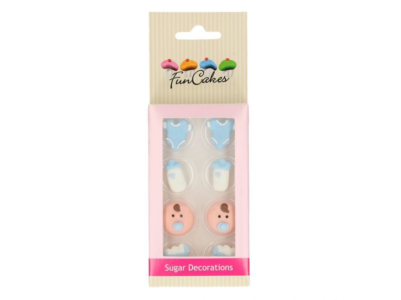 funcakes zuckerdekorationen baby jungen 8er set