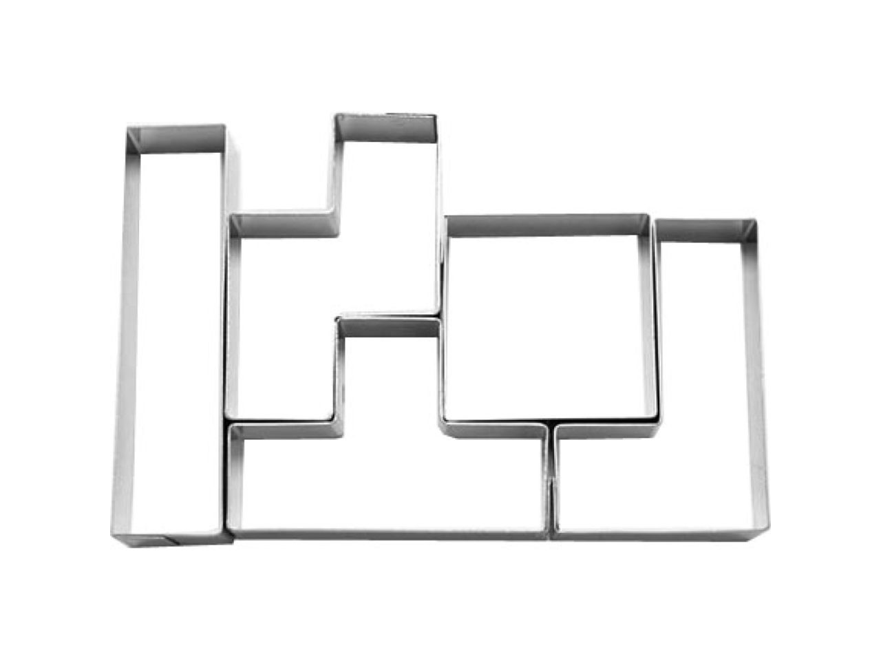 tetris cookie cutter set 5 piece