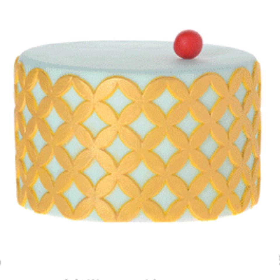 fondant mould rete bloom