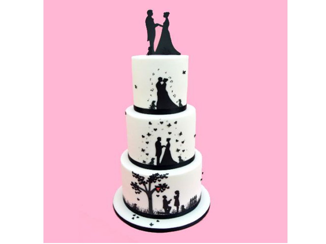 patchwork cutter wedding silhouette set