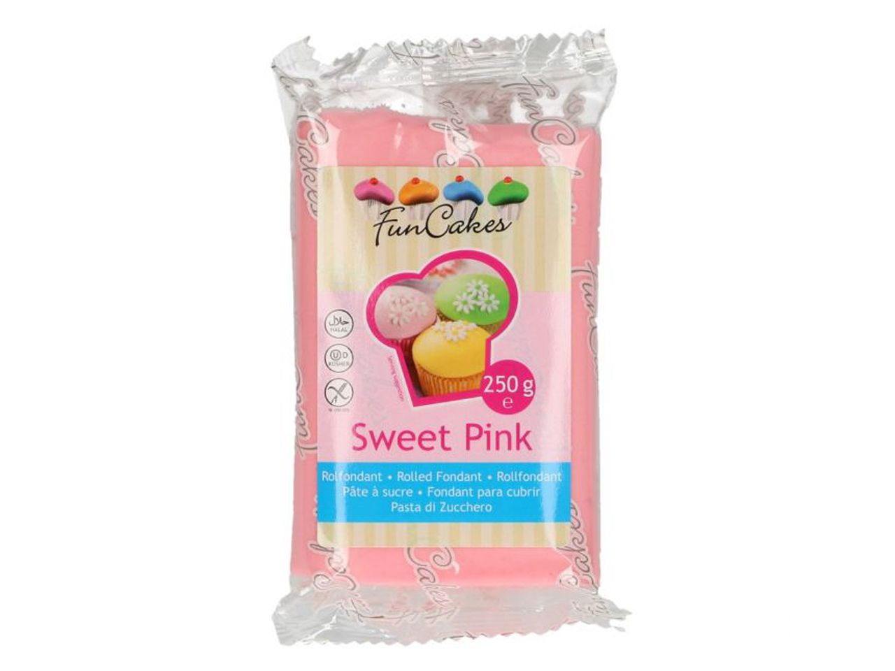 funcakes fondant rosa 250g