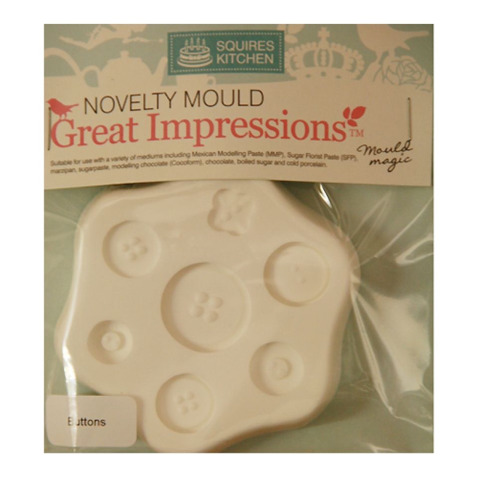 squires kitchen fondant mould 7 buttons