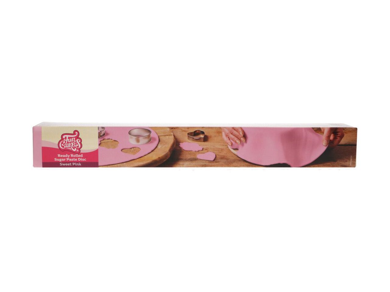 funcakes ready rolled fondant disc sweet pink