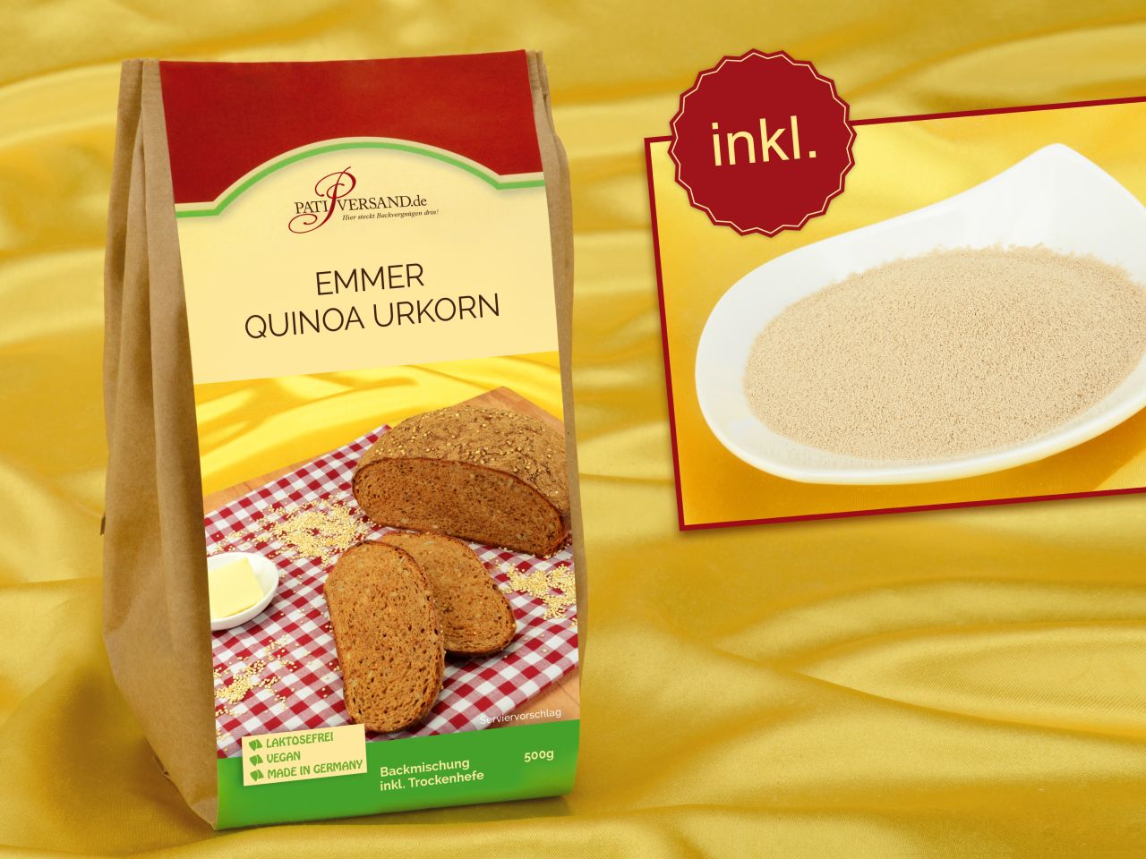 backmischung emmer quinoa urkorn 500g