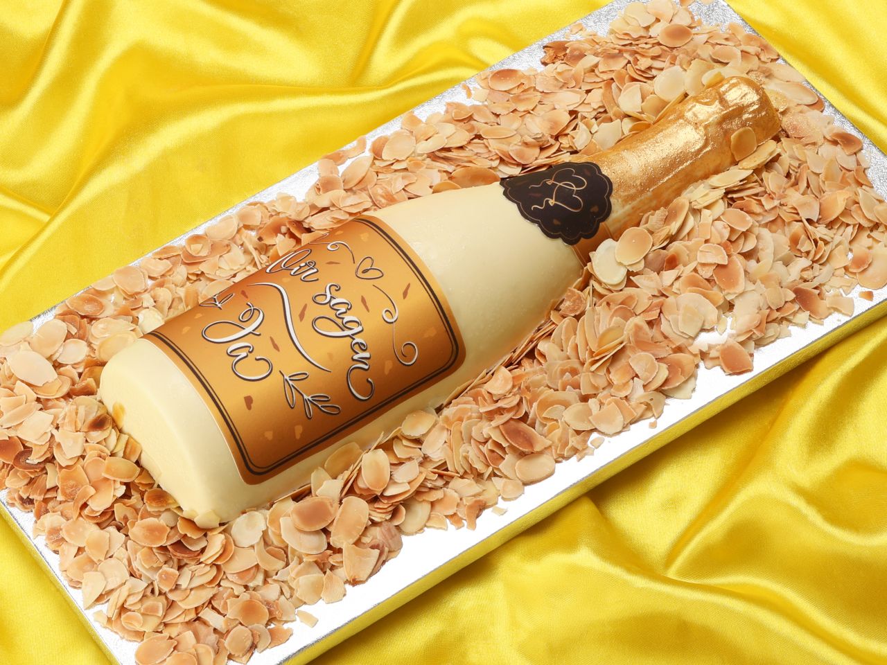 fondantpapier etiketten wir sagen ja fuer sektflasche
