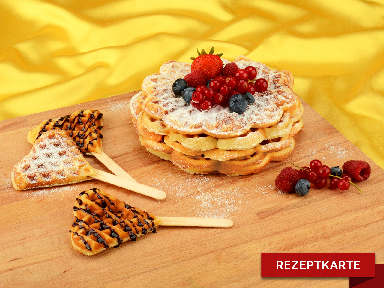 waffelherzchen am stiel rezeptkarte