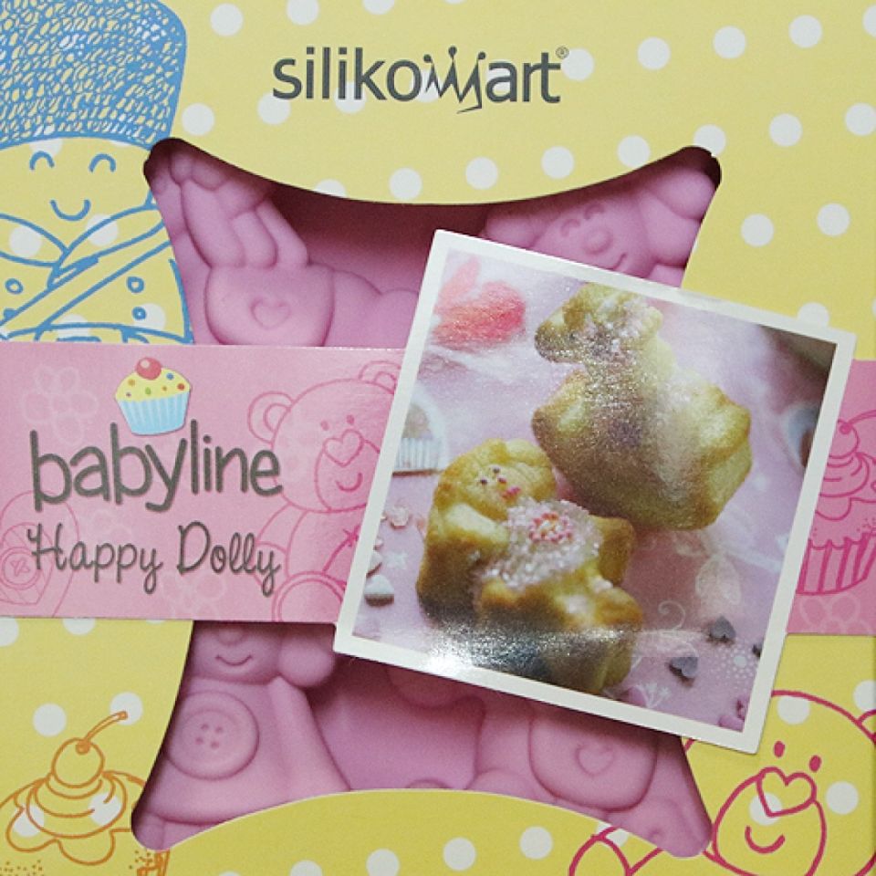 silikomart silikonform happy dolly 4 muffins