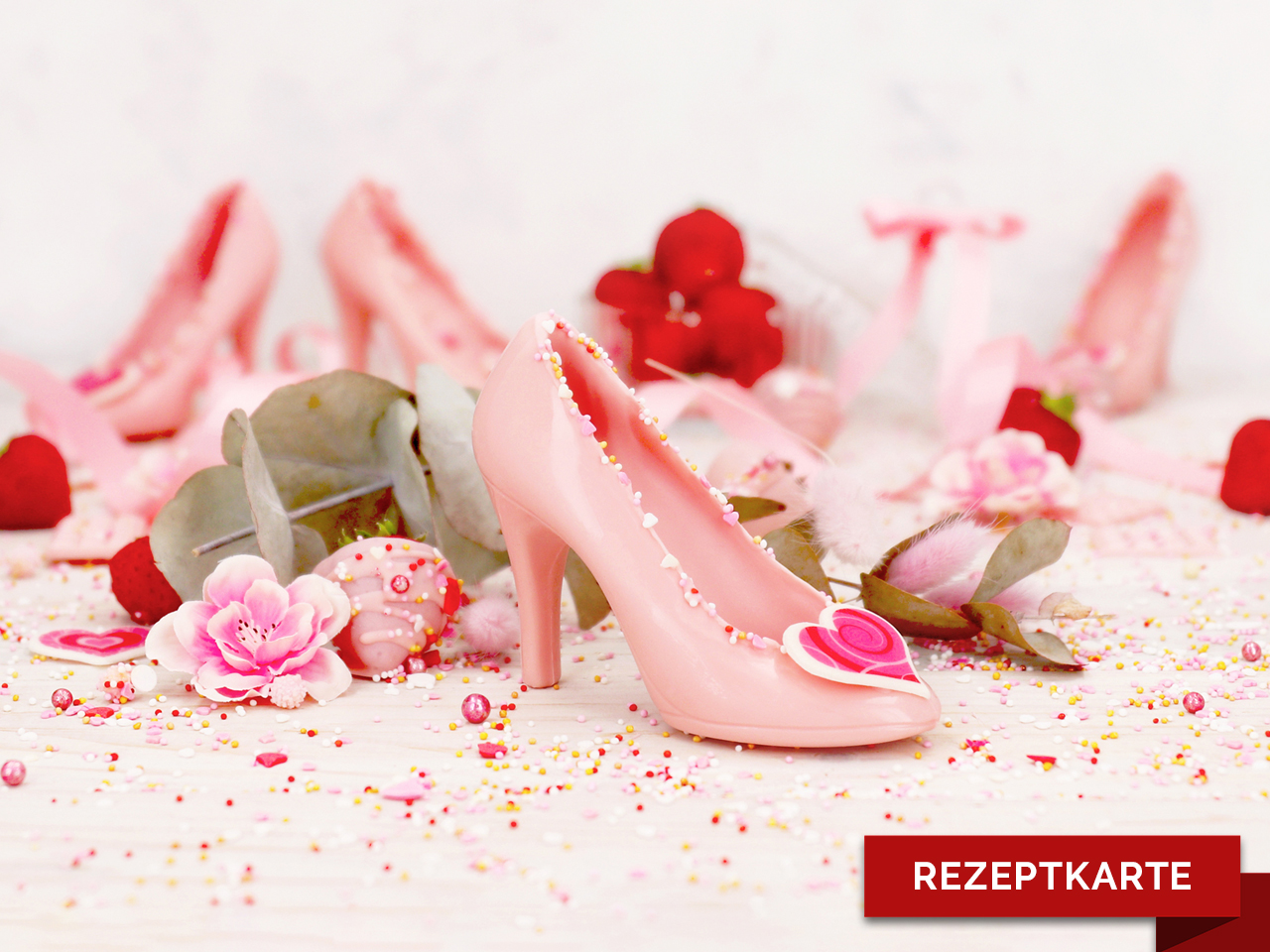 essbare high heels rezeptkarte