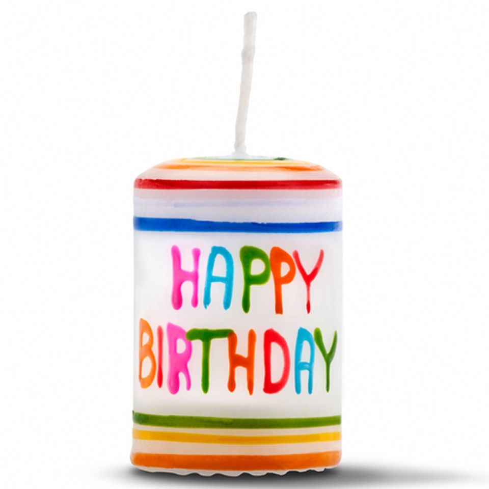 geburtstagskerzen happy birthday regenbogen