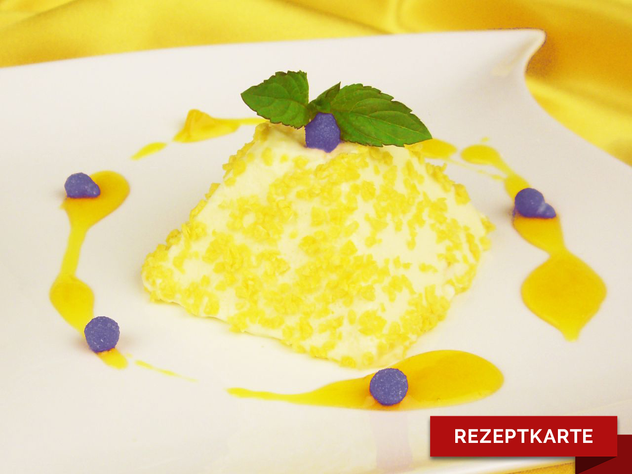 exotic parfait mit verzuckertem lavendel rezeptkarte