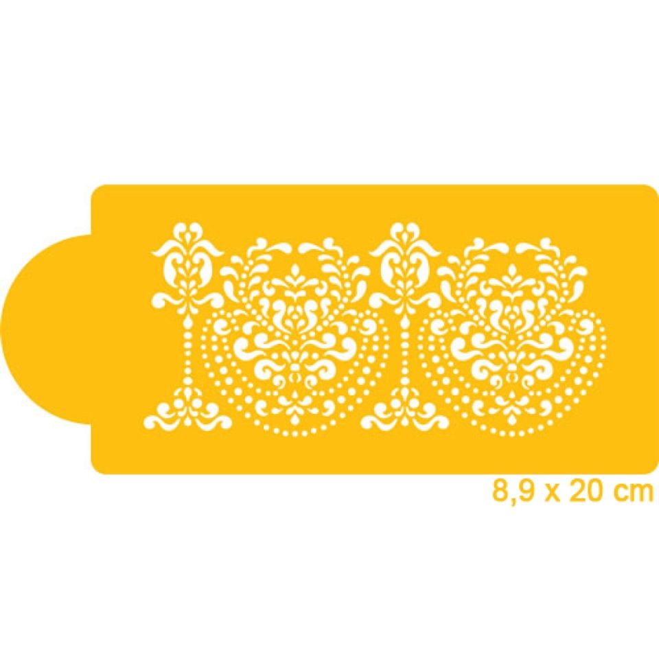 schablone fuer verzierung an tortenseiten rosepoint 20 cm