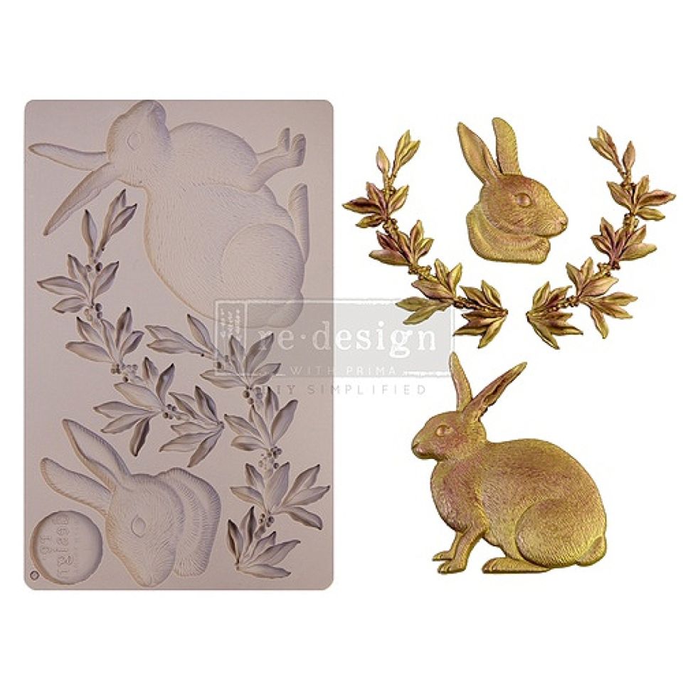 fondantform meadow hare osterhasen