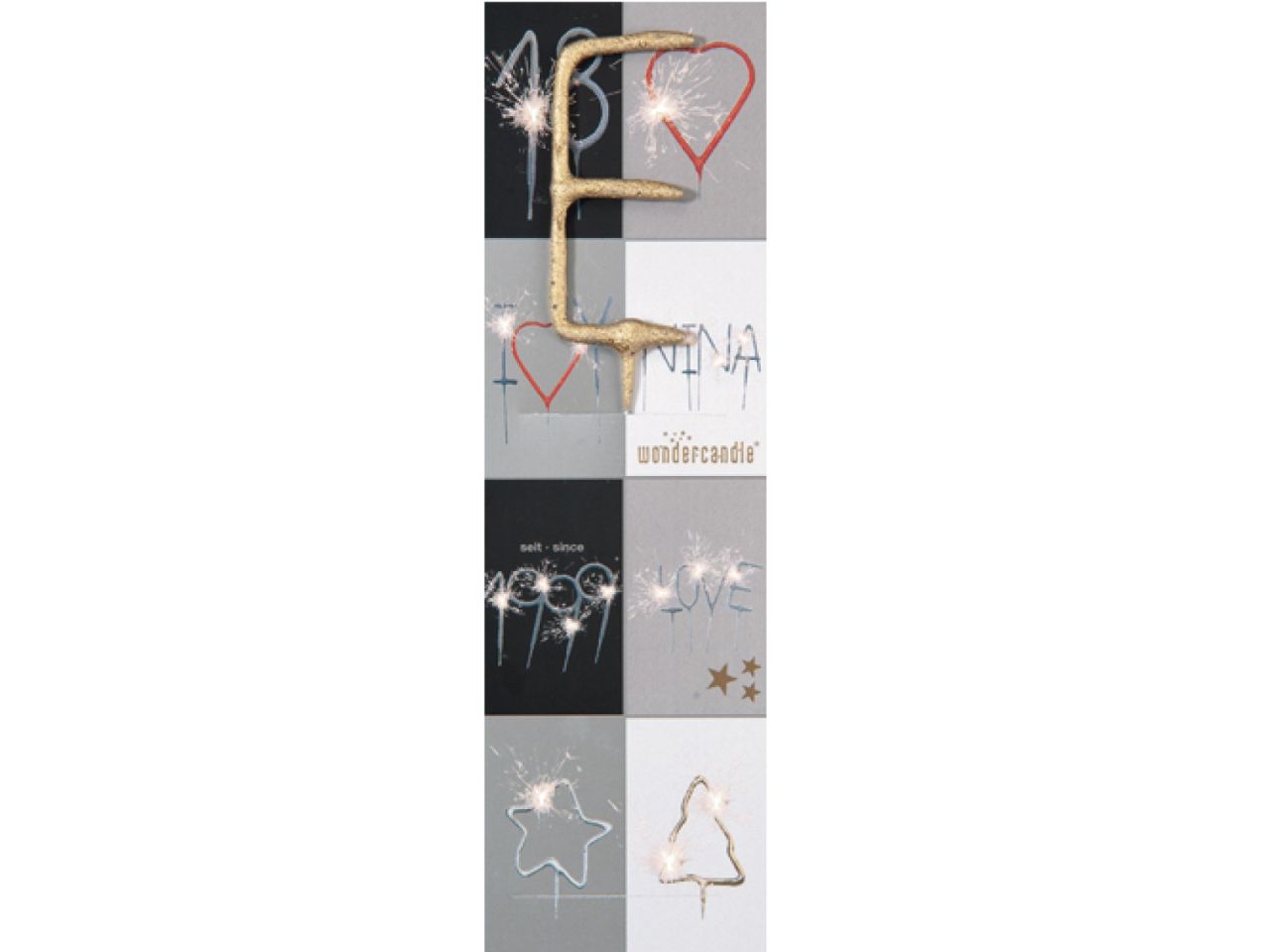cake sparkler e gold 18 cm
