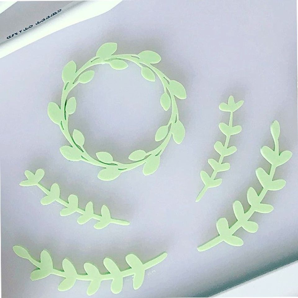 sweet stamp fondant stempel laurel frames