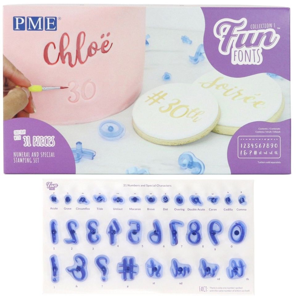 pme fun fonts numbers symbols set