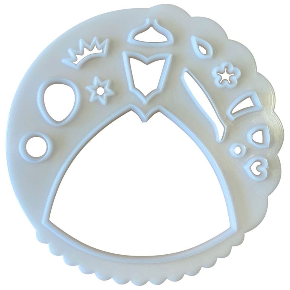 fmm cutter for fondant flower paste princess