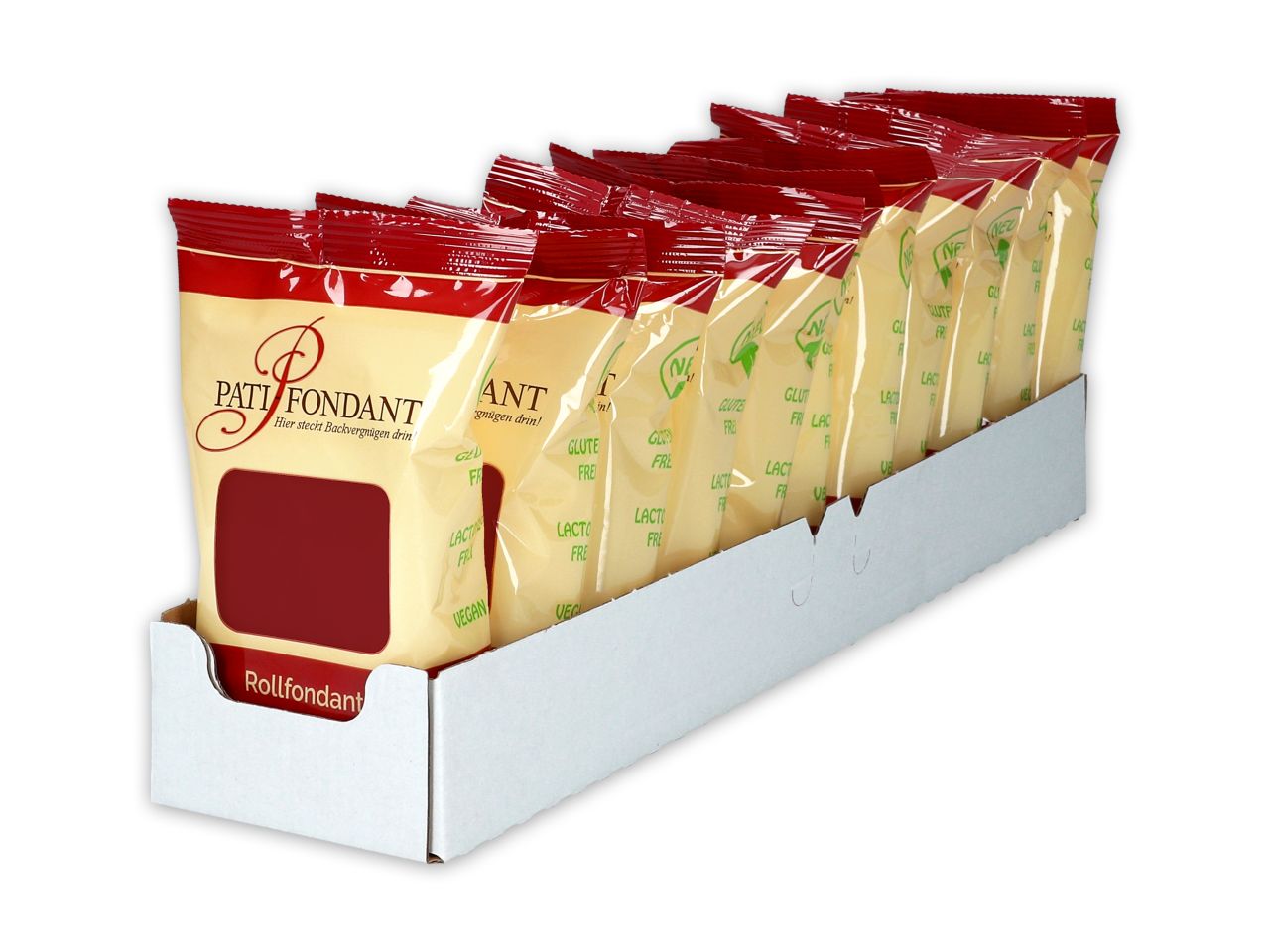 rollfondant premium plus bordeaux 250g 11 stueck im regalkarton