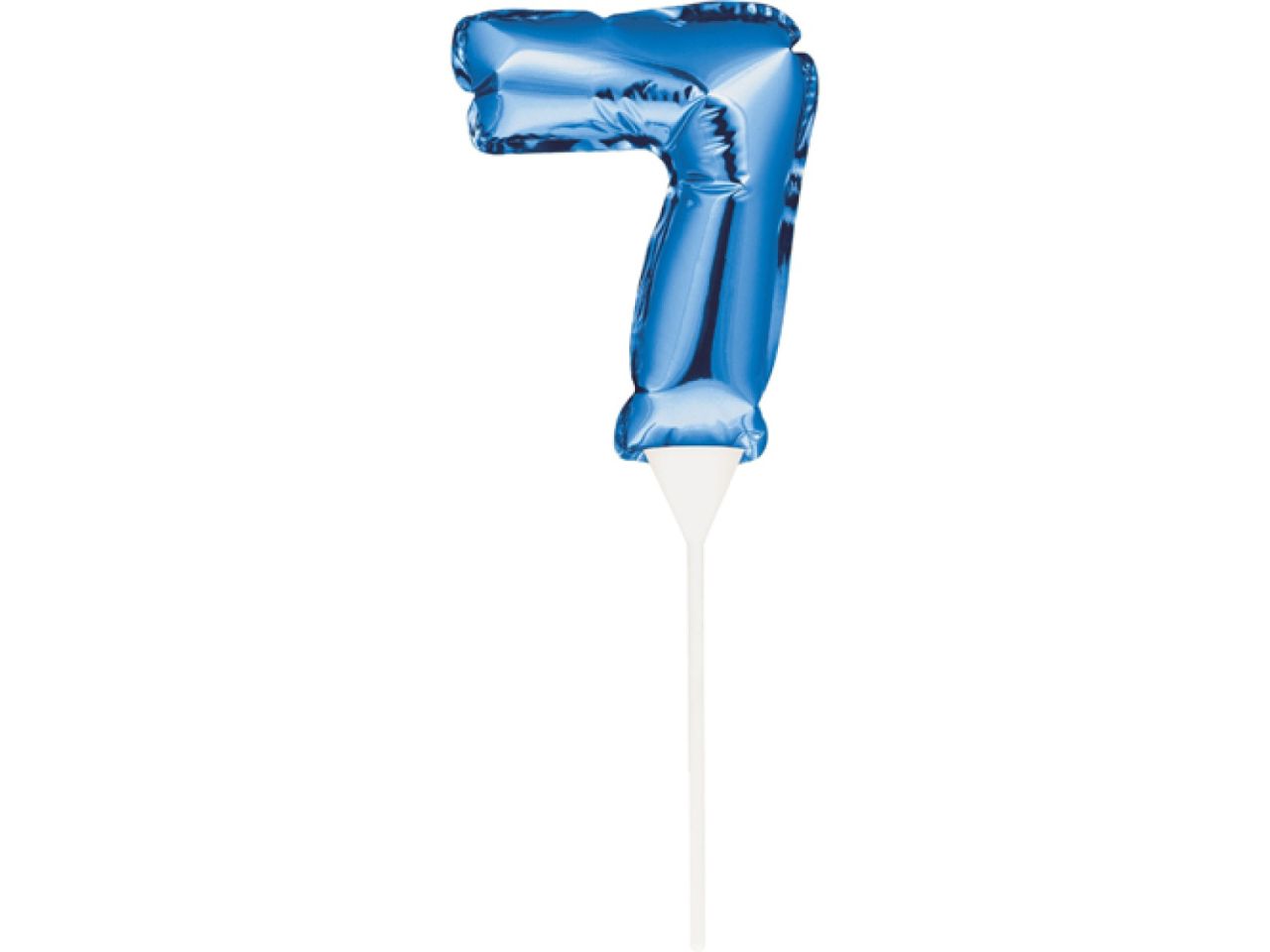 ballon topper zahl 7 blau 13 cm
