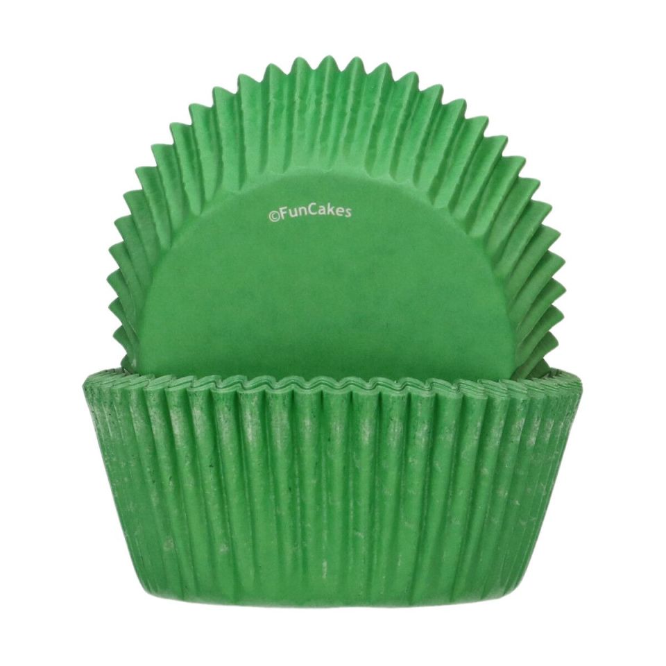 muffin paper cups grass green 48 pieces