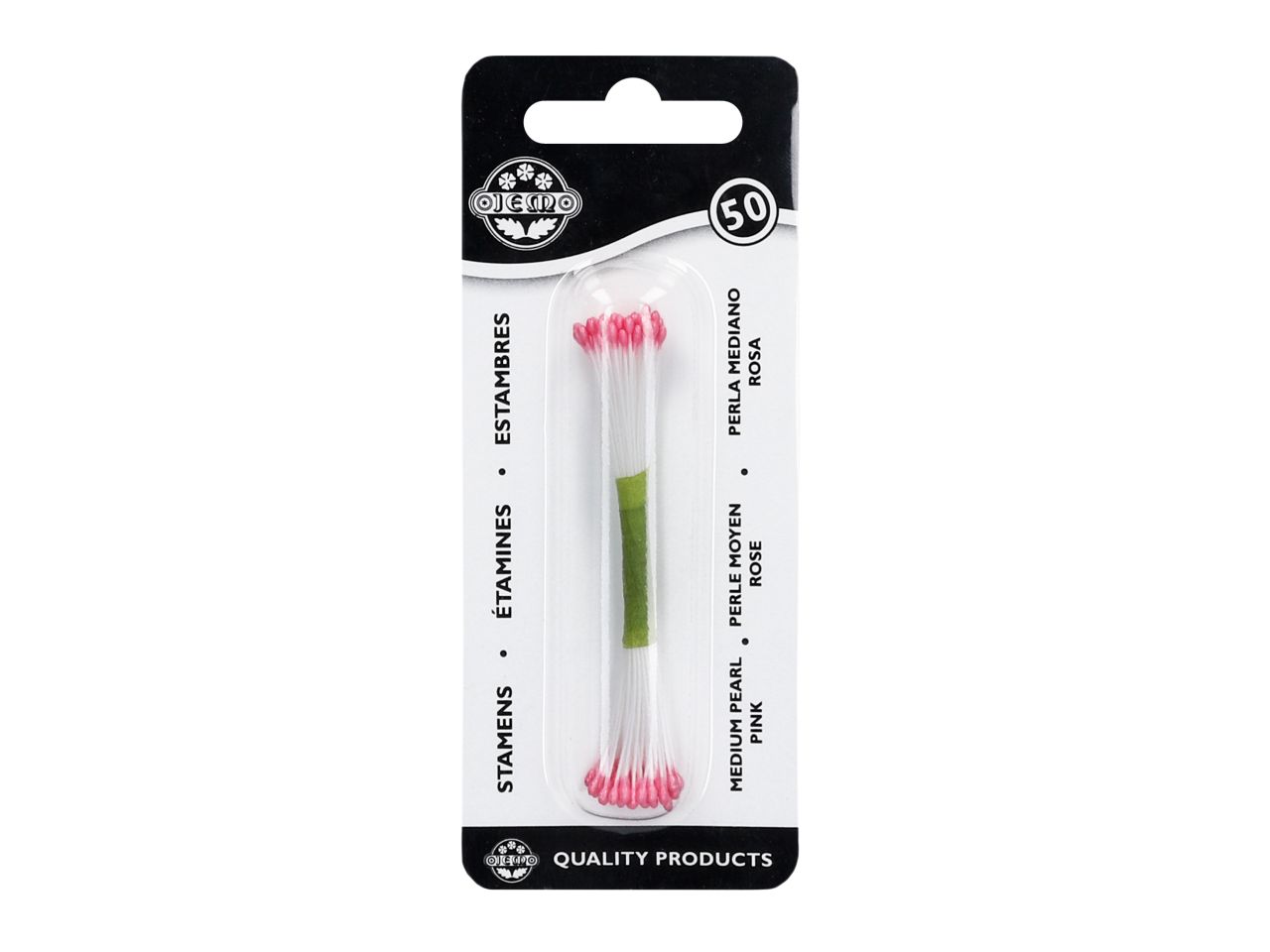 jem bluetenpollen pink glaenzend mittel 50 stueck