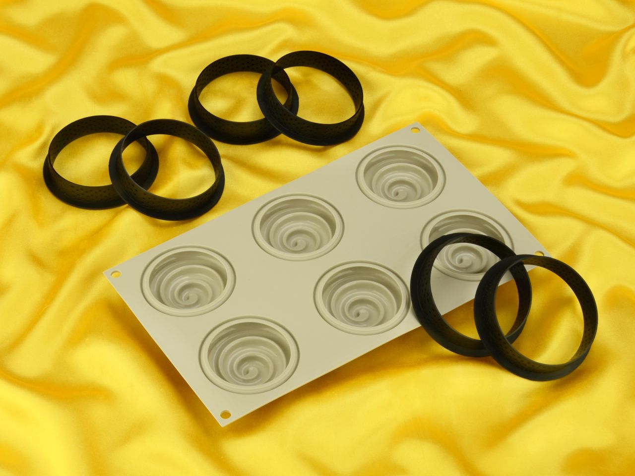 silicone mould mini tarte twist set