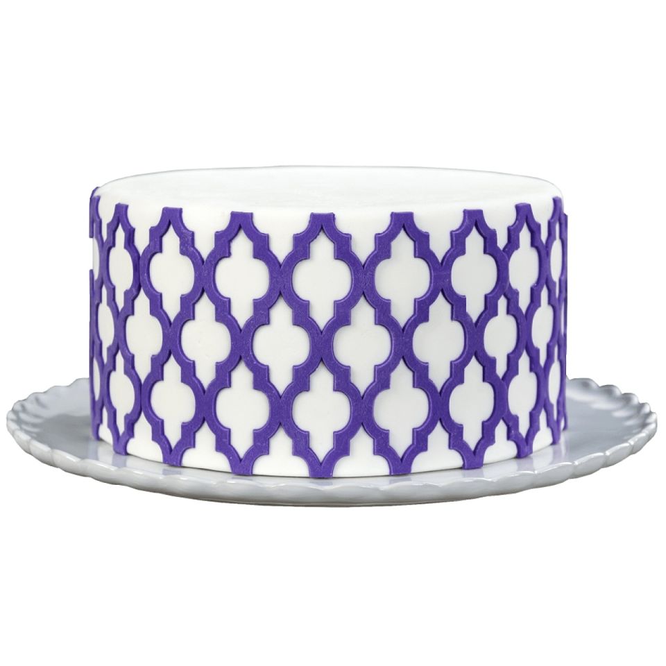 silicone mould moroccan lattice approx 9 cm