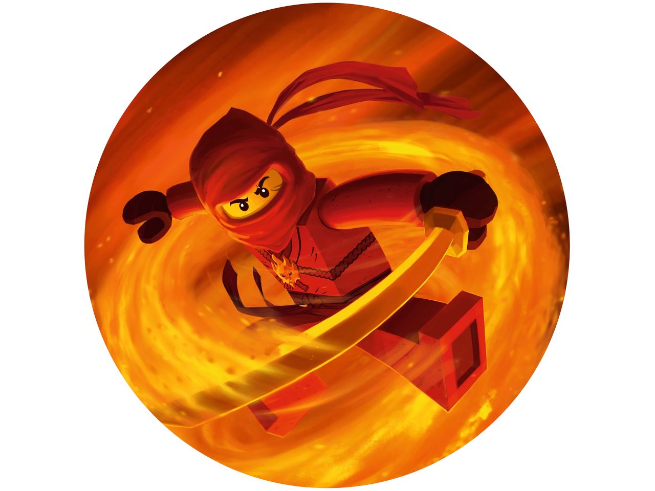 fondant paper ninjago 2 round 20cm