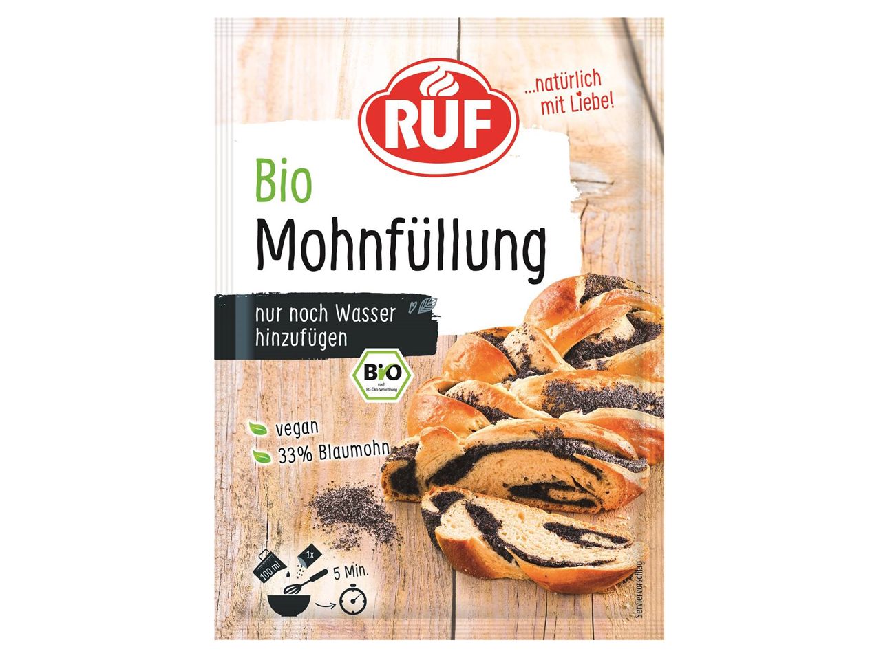 ruf bio mohnfuellung 150g
