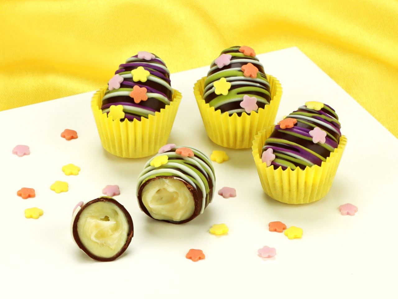 pralinenset milchcreme ostereier fuer kids