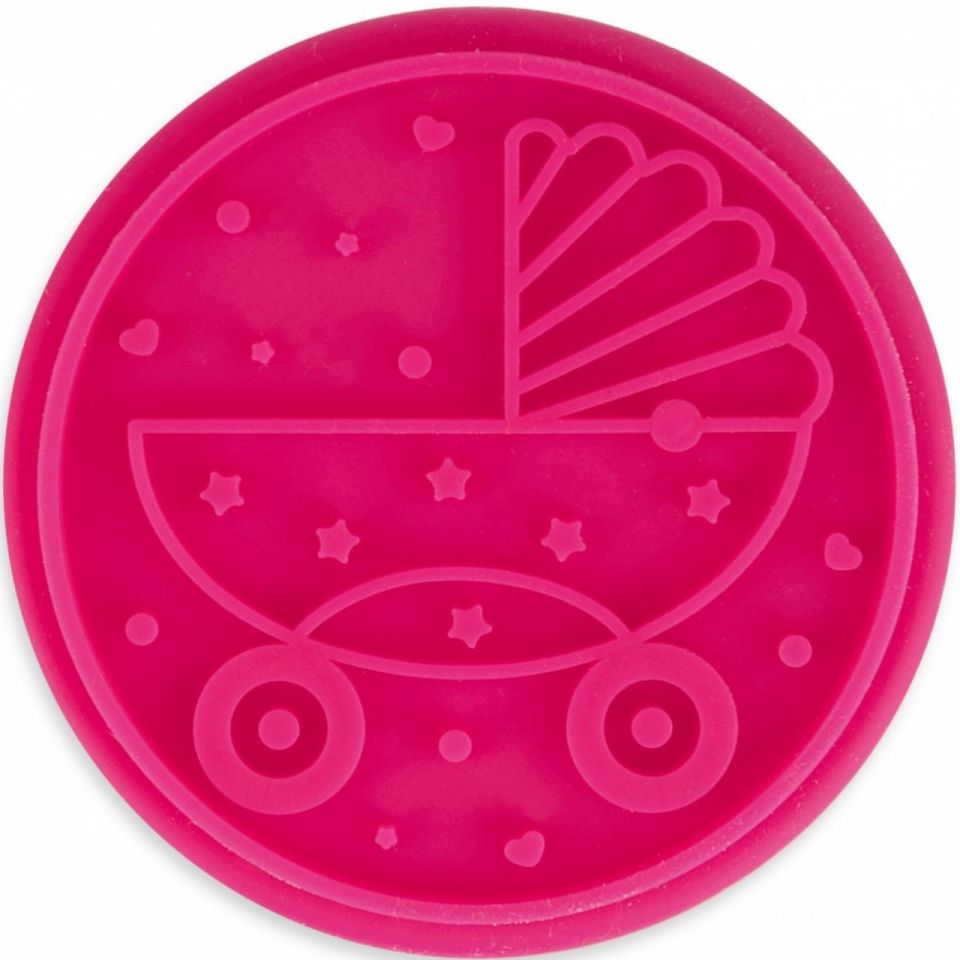 silikon stempel scheibe 6 5cm kinderwagen