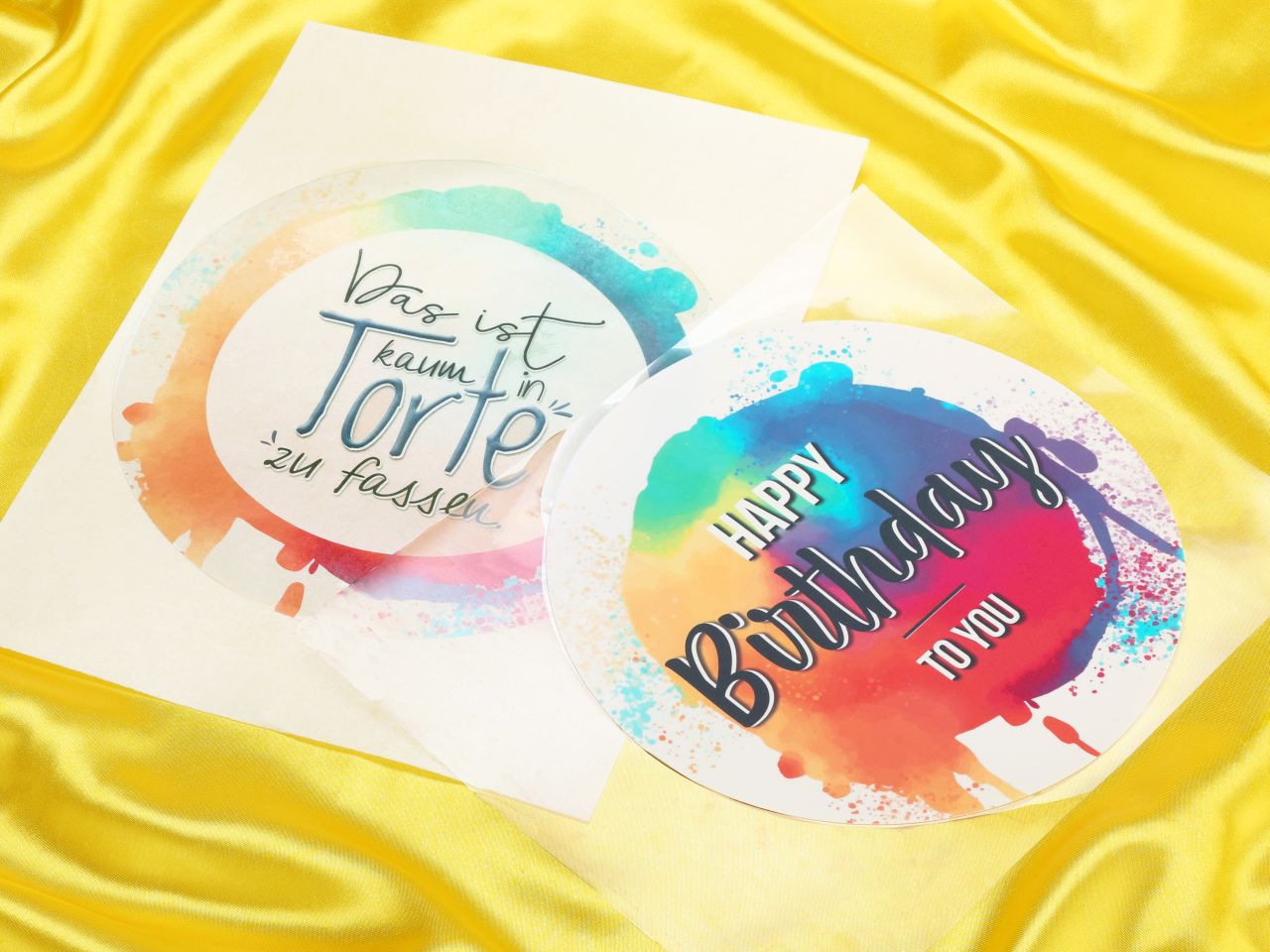 cake topper sheet burn away cake set birthday 20cm