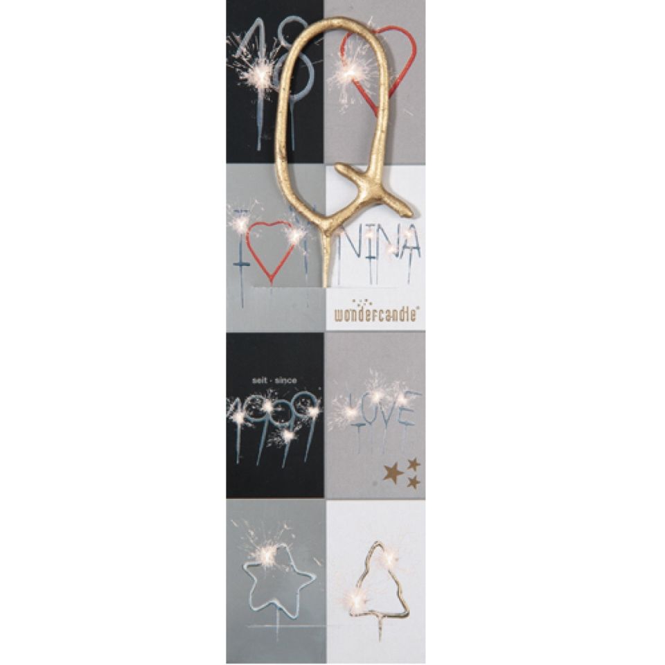 cake sparkler q gold 18 cm