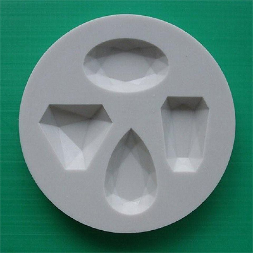 fondant mould gemstones 2 8 cm